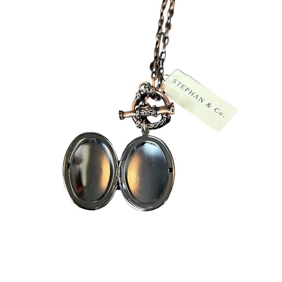 Stephan & Co. Copper & Turquoise Toggle Locket Necklace - Picture 8 of 16